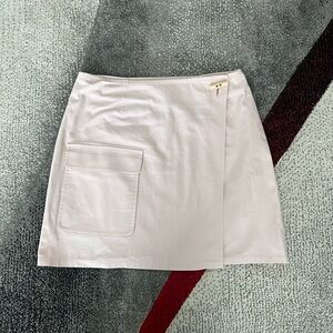 Etcetera Pale Pink Wrap Utility Mini Skirt